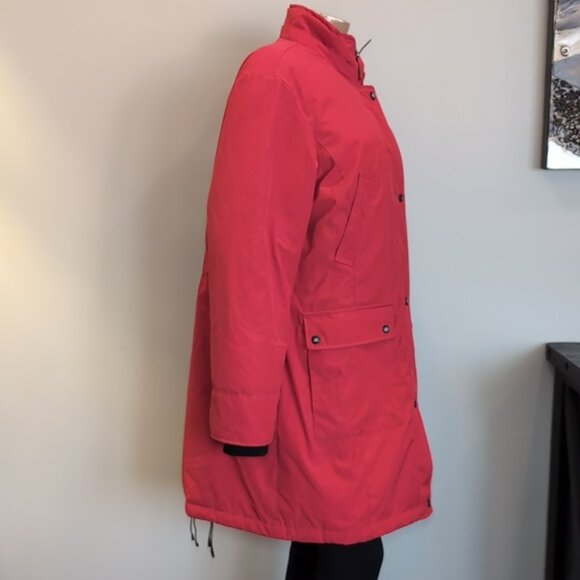 Calvin Klein Goose Down Winter Parka Coat CK Performance Mid Length Insulated XL - Picture 8 of 16